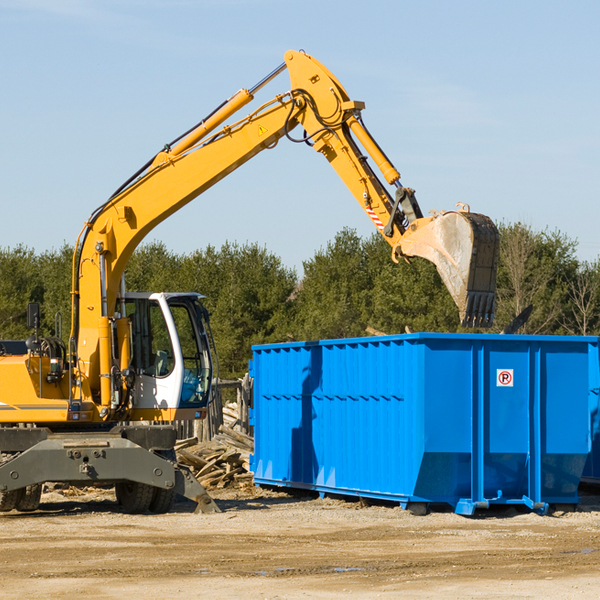 can i choose the location where the residential dumpster will be placed in Indian Trail NC